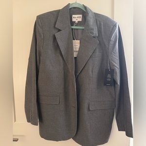 Grey Oversized Blazer